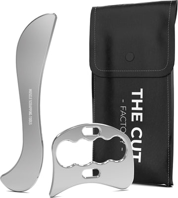 Top of The Line Guasha Tool, Muscle Scraper Tool, Stainless Steel Gua sha, IASTM Tools, Soft Tissue Massage Tool, Physical Therapy Tools Our Special Polishing Process Make it Antirust for Lifetime