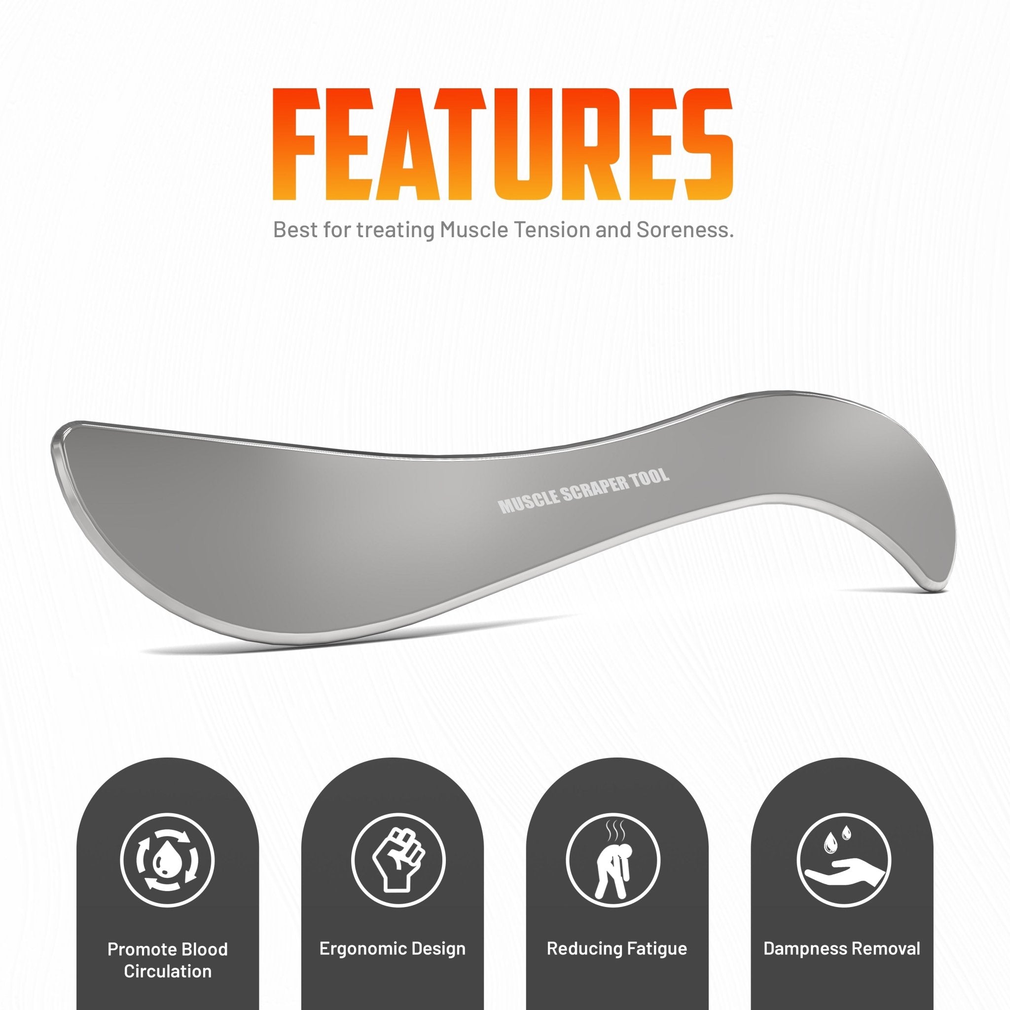 Muscle Scraper – Deep Tissue Massage & Recovery Tool – The Cut Factory