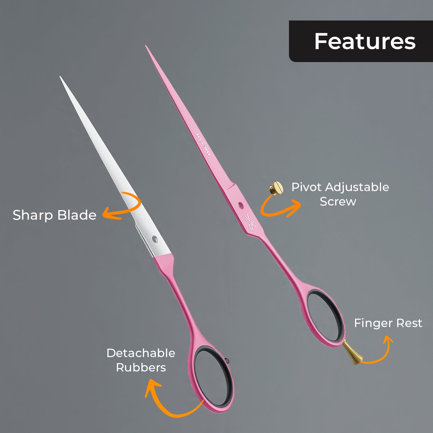Premium Quality Serrated Barber Scissors – Precision Cutting for Hair Styling - The Cut Factory