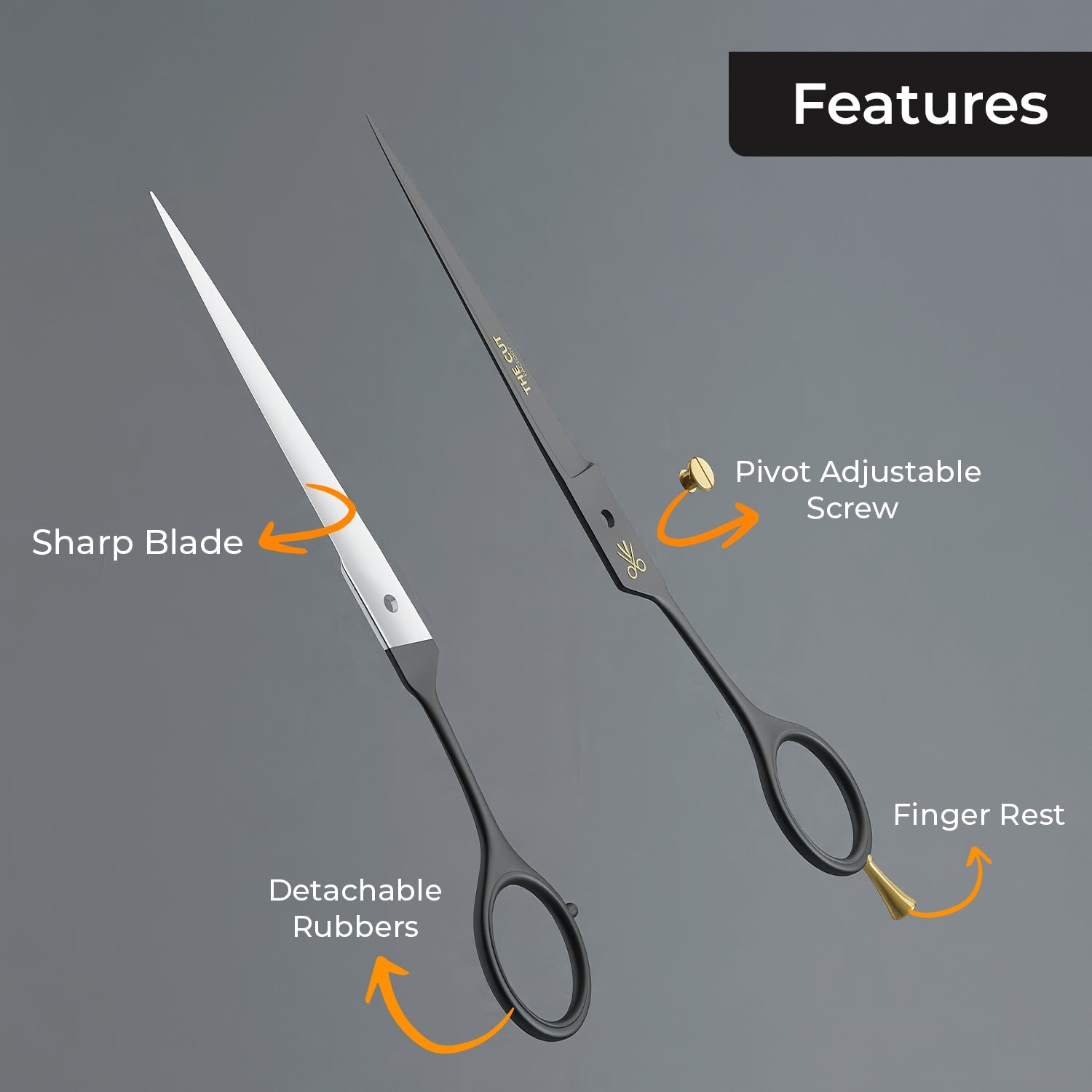 Premium Quality Serrated Barber Scissors – Precision Cutting for Hair Styling - The Cut Factory