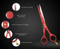 Premium Quality Serrated Barber Scissors – Precision Cutting for Hair Styling - The Cut Factory