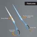 Premium Quality Serrated Barber Scissors – Precision Cutting for Hair Styling - The Cut Factory
