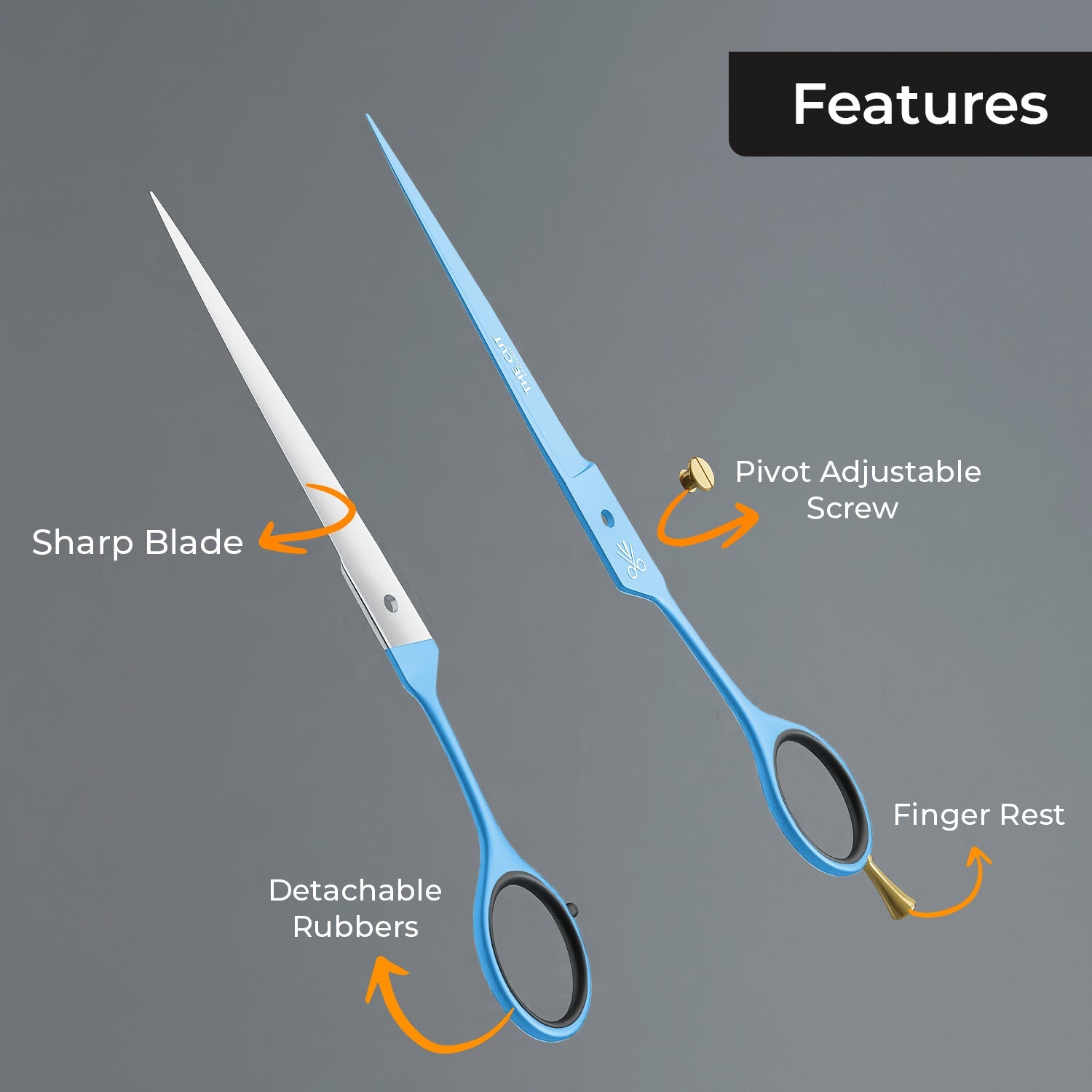 Premium Quality Serrated Barber Scissors – Precision Cutting for Hair Styling - The Cut Factory