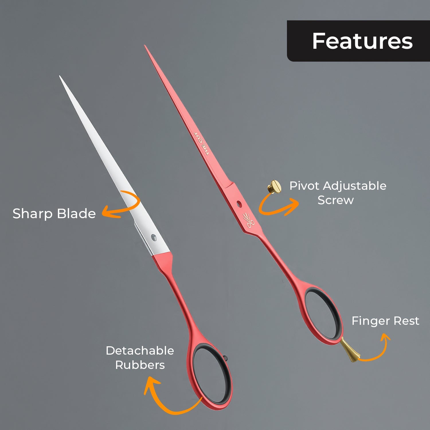 Premium Quality Serrated Barber Scissors – Precision Cutting for Hair Styling - The Cut Factory