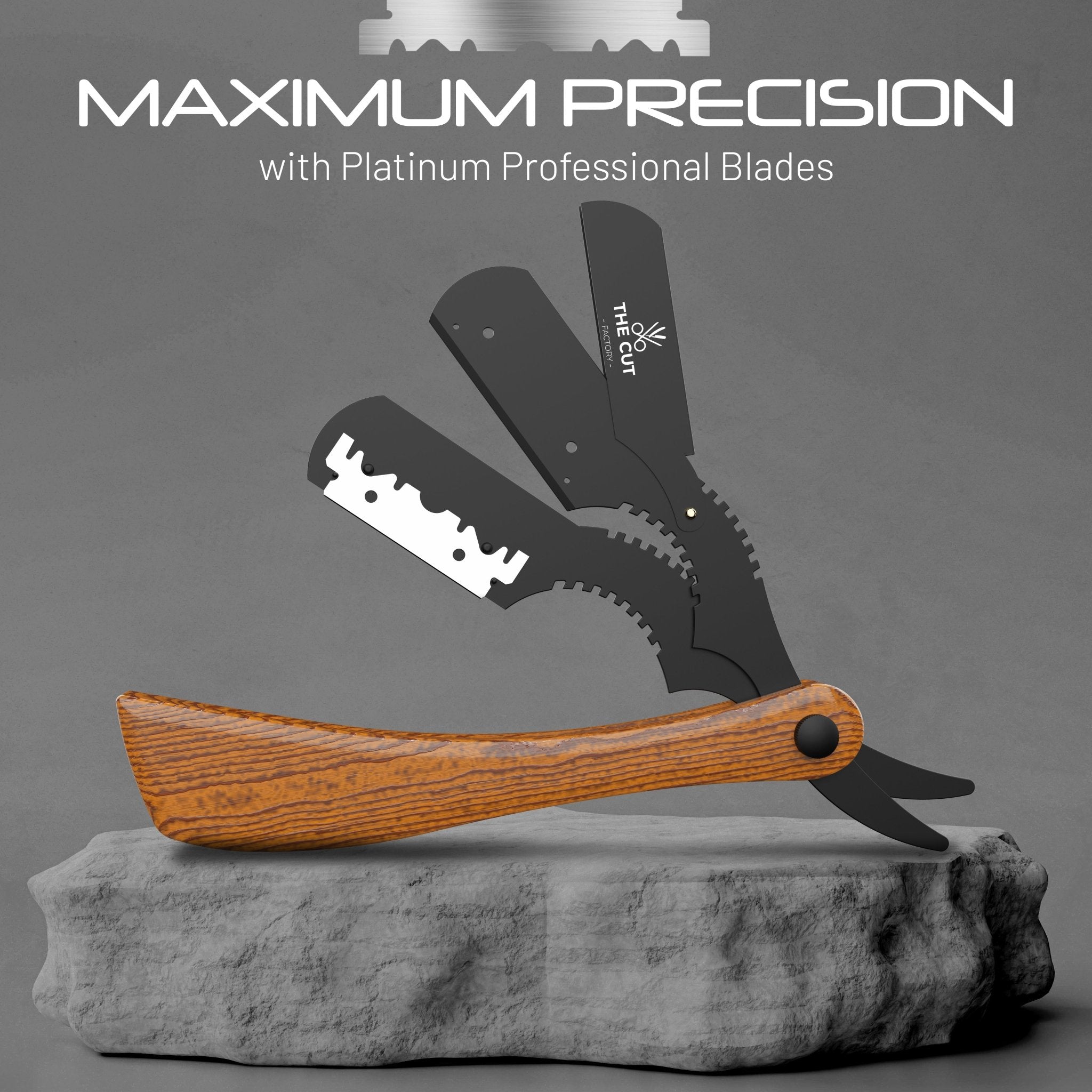 Professional Wooden Straight Razor – Traditional Shaving Experience wi ...